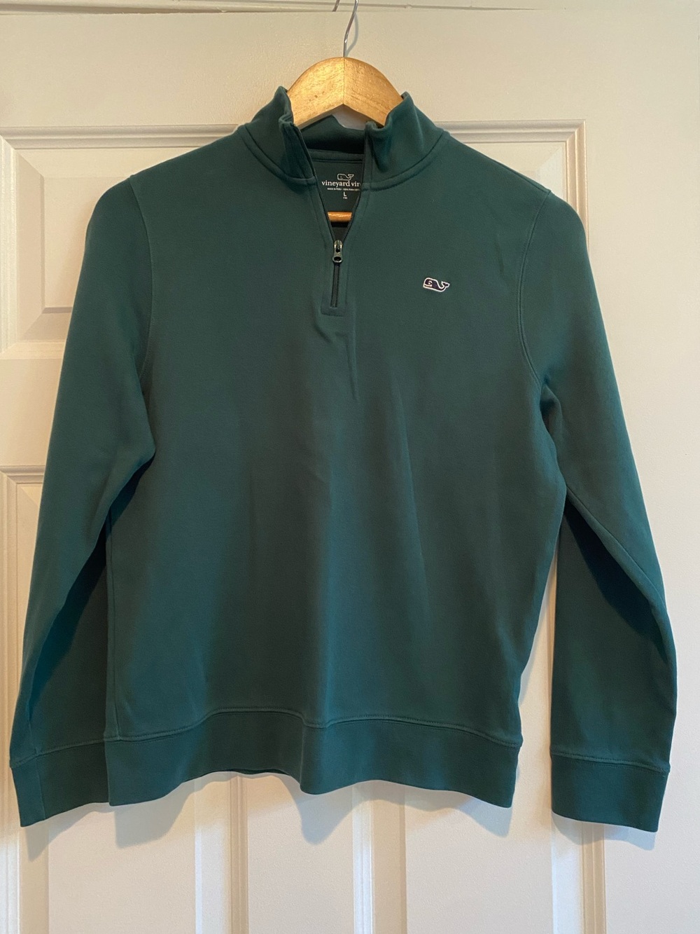 Vineyard Vines Boy’s Green Quarter-Zip Sz L